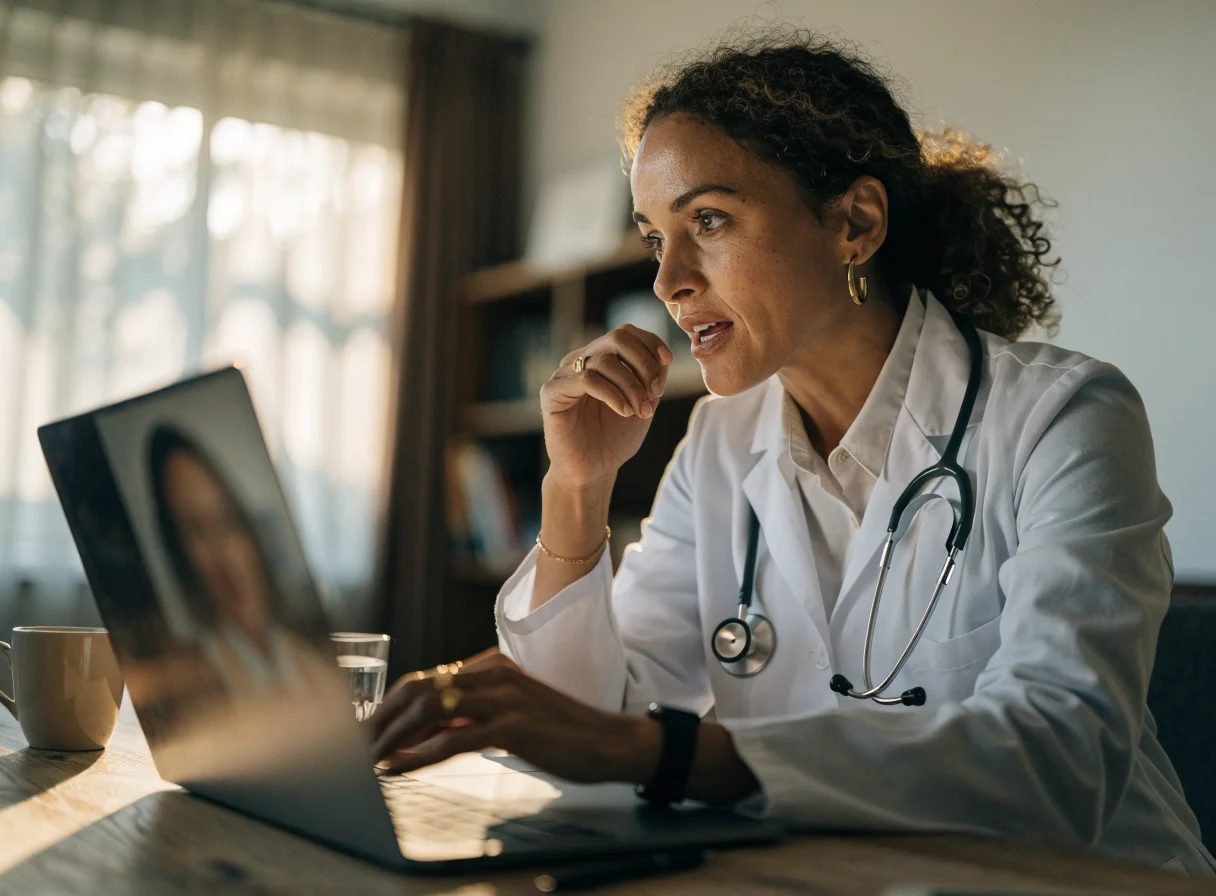 Consulta de telemedicina integrada en la plataforma médica