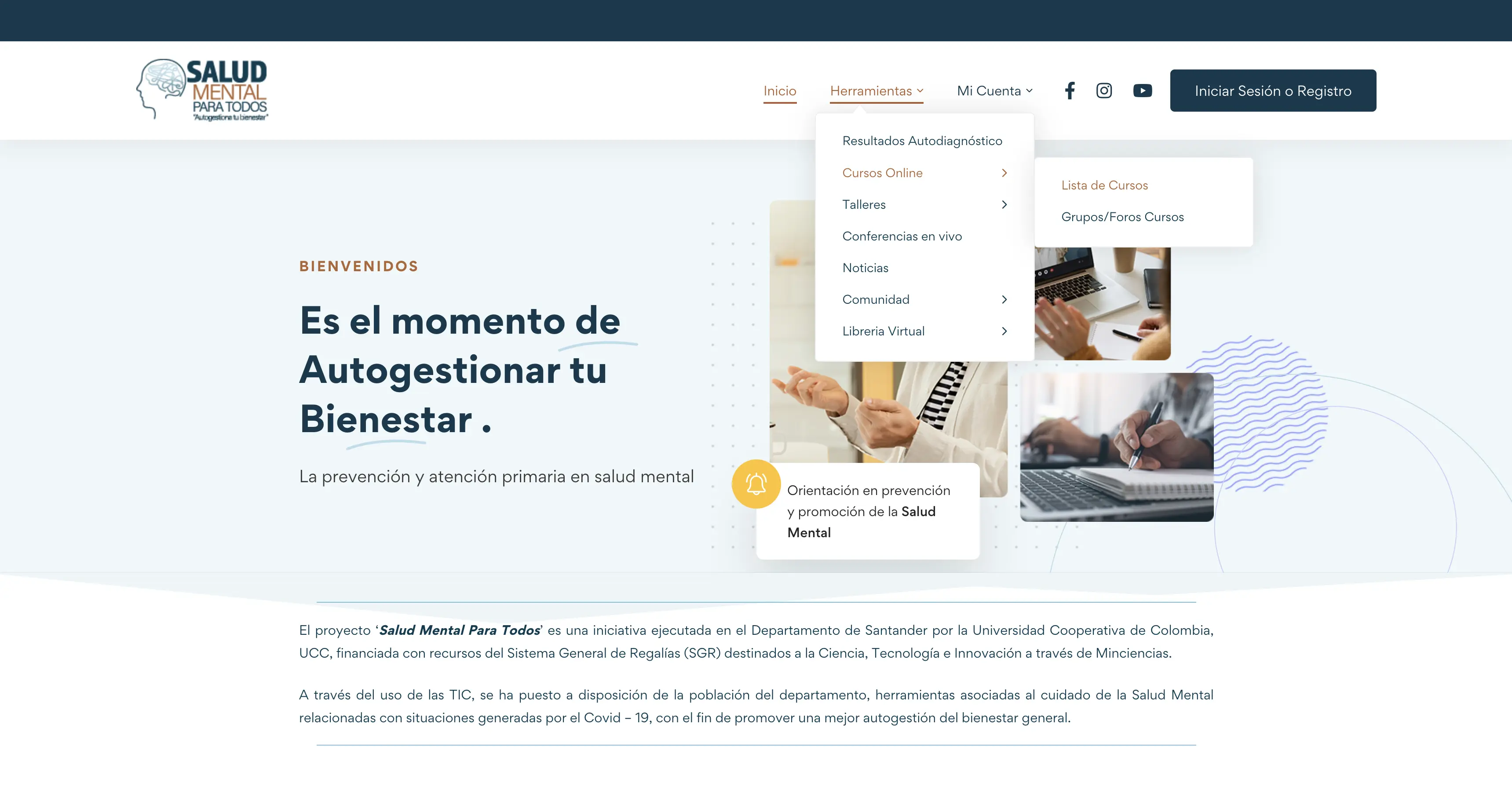 Desarrollo de Proyecto Salud Mental Para Todos!