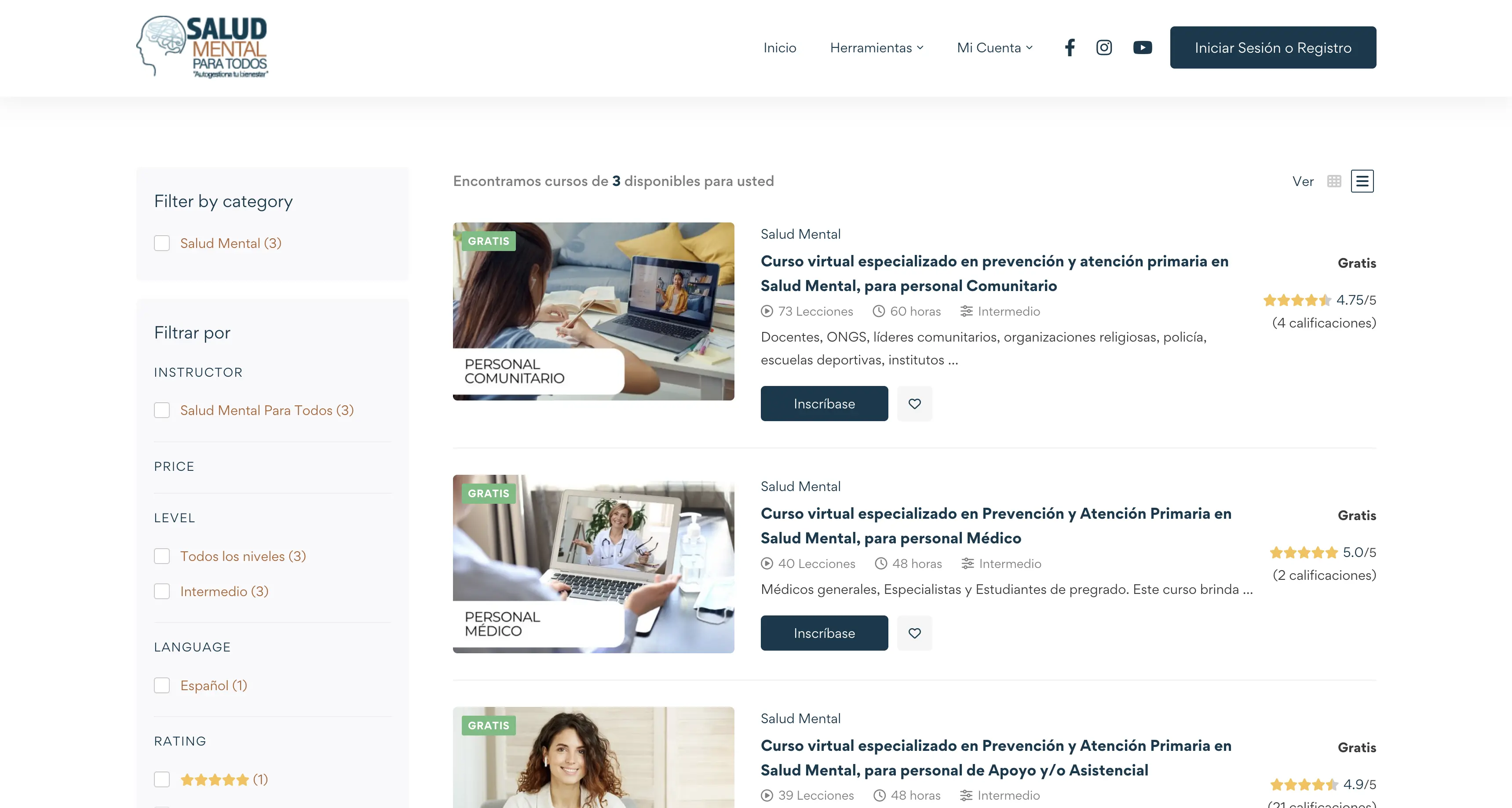 Desarrollo de Proyecto Salud Mental Para Todos!