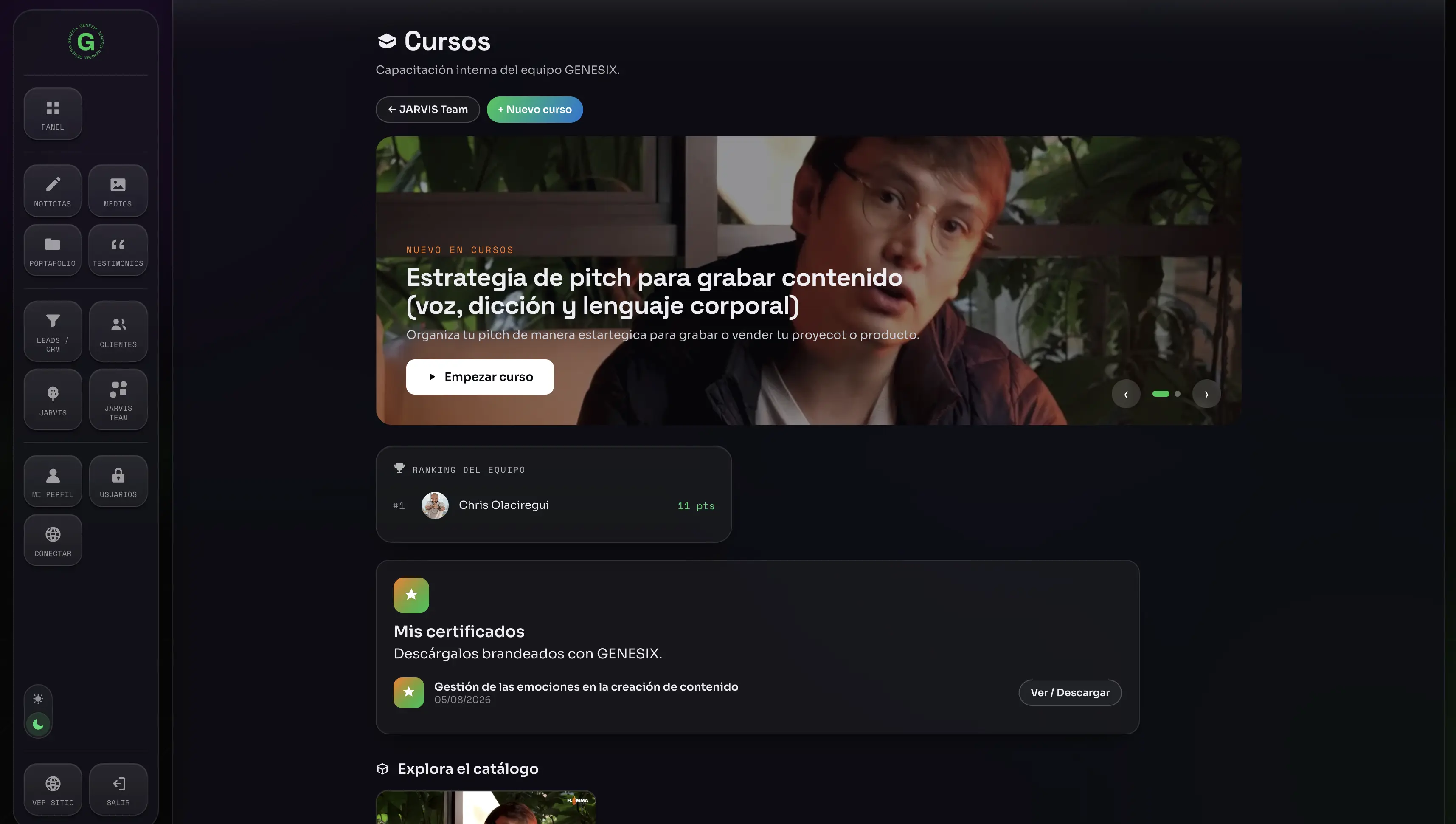 JARVIS Team para Genesix: el sistema operativo interno que ordena la agencia y cuida a su equipo — imagen 5