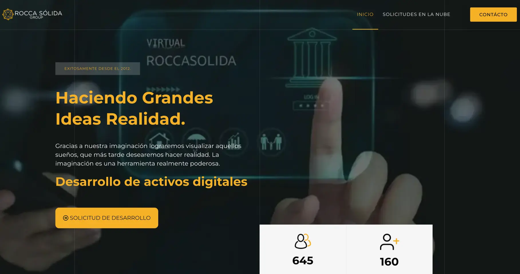 Página Corporativa para grupo empresarial internacional